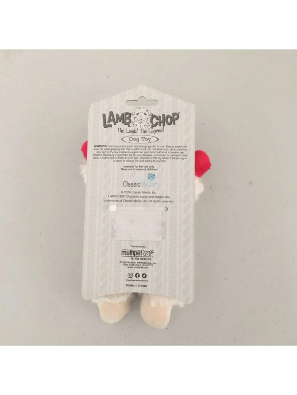 Lamb Chop Mini Lamb Plush Squeak 7
